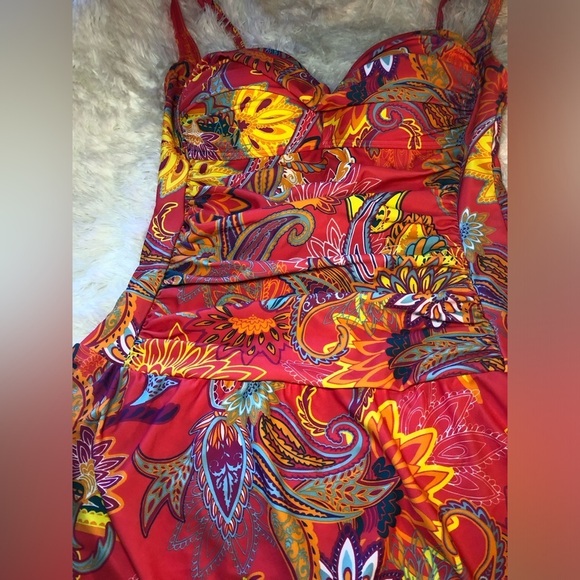 VENUS Pink Paisley One Piece Swimsuit - Picture 8 of 16